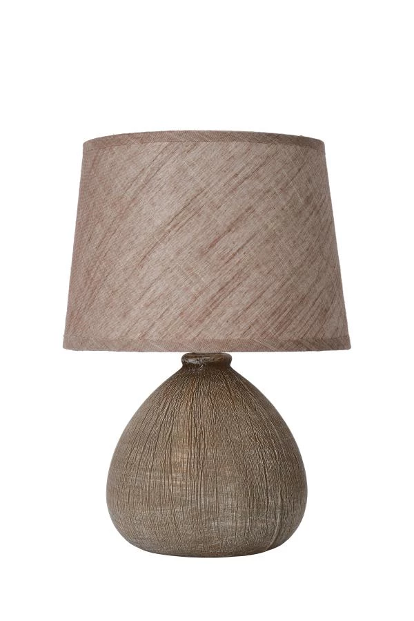 Lucide RAMZI - Table lamp - Ø 18 cm - 1xE14 - Brown - off